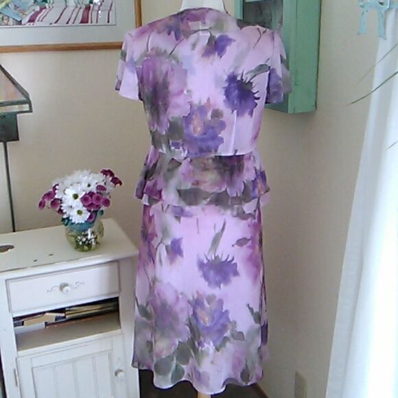 Vintage Studio I Lilac Floral Dress with Jacket. Bonus bag. - Picture 5 of 16